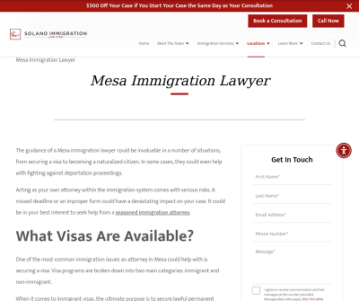 Immigration attorneys at Solano Law Firm, LLC